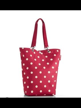 Polka Dot "Ruby dot" Tote Bag-City Shopper by Reisenthel